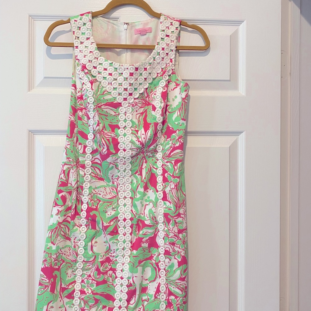 Lilly Pulitzer dress with crochet detail size 2